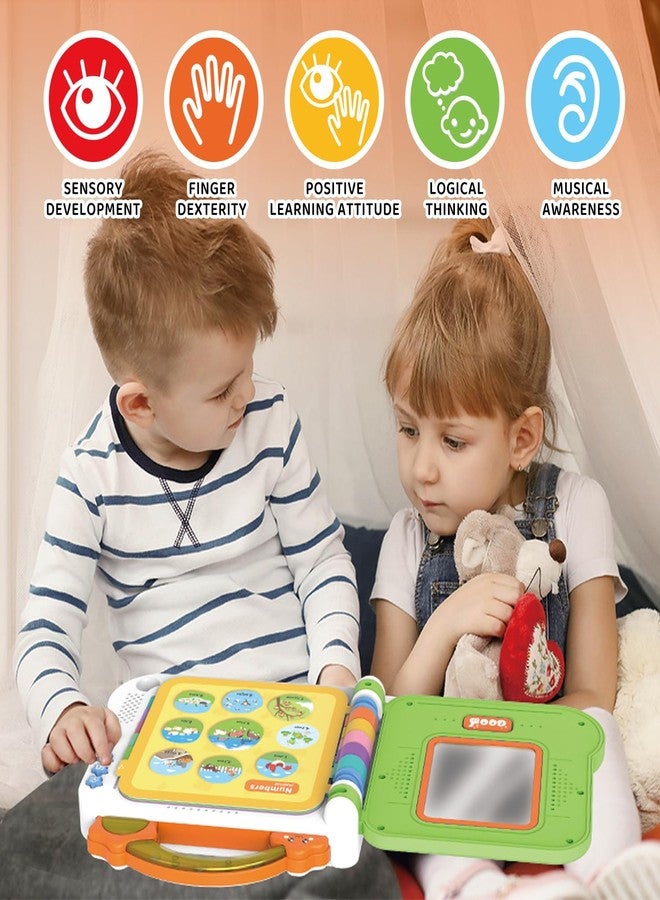 Toyfinity Animal Sound Book | Interactive Toddler Books with Touch Control Sound Pages | Learning Modes & Melodies | Musical Books for Kids | Educational Toys for Boys & Girls (animals, vehicles, fruits, body) - Image 3